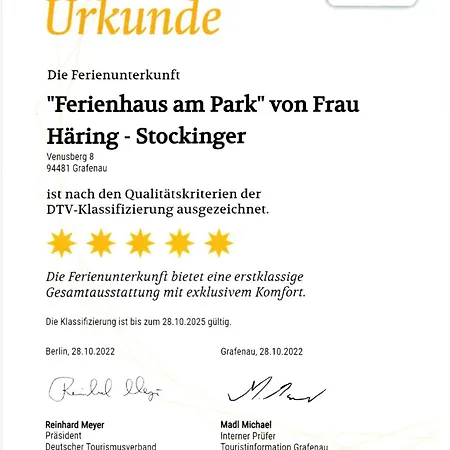 Ferienhaus Luxus-ferienhaus Am Park Grafenau (Bavaria)